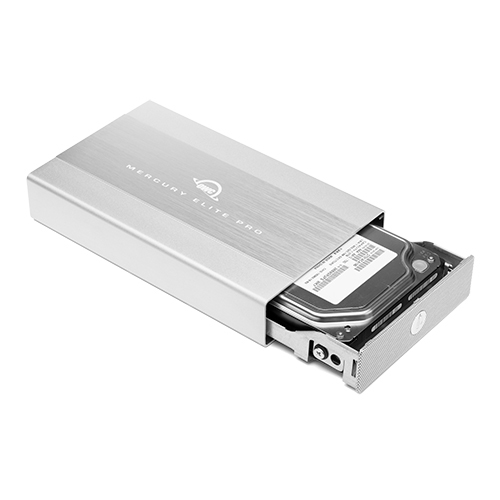 OWC Mercury Elite Pro HDD / SSD Gehäuse, Silber, USB-A