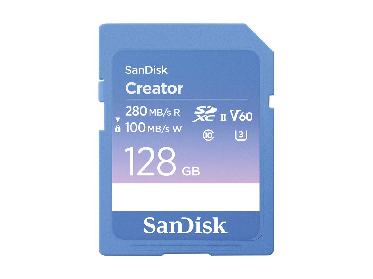SanDisk Creator SD UHS-II Speicherkarte, Blau, 128GB
