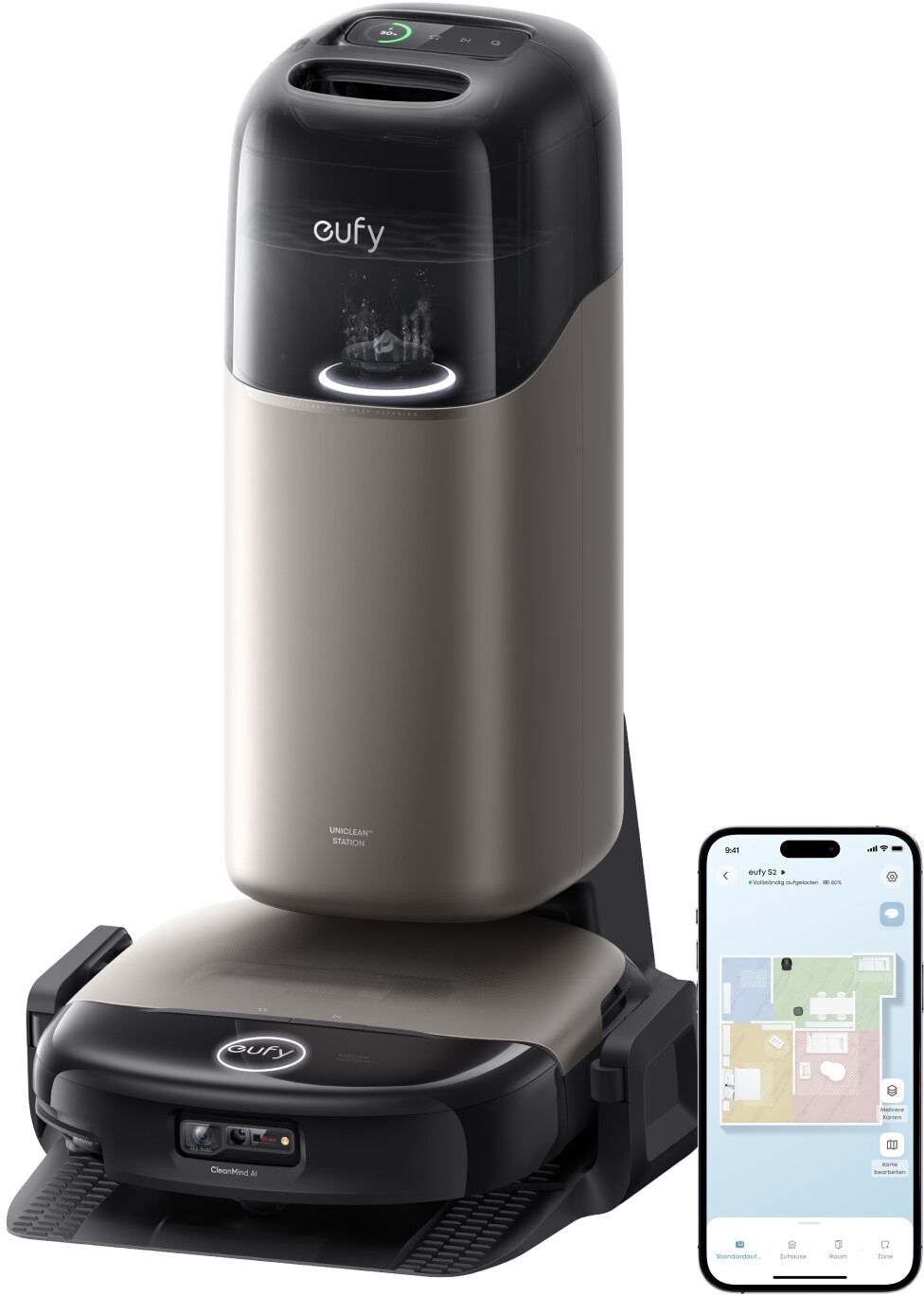 eufy Robot Vacuum Omni S2 Saugroboter mit Wischfunktion