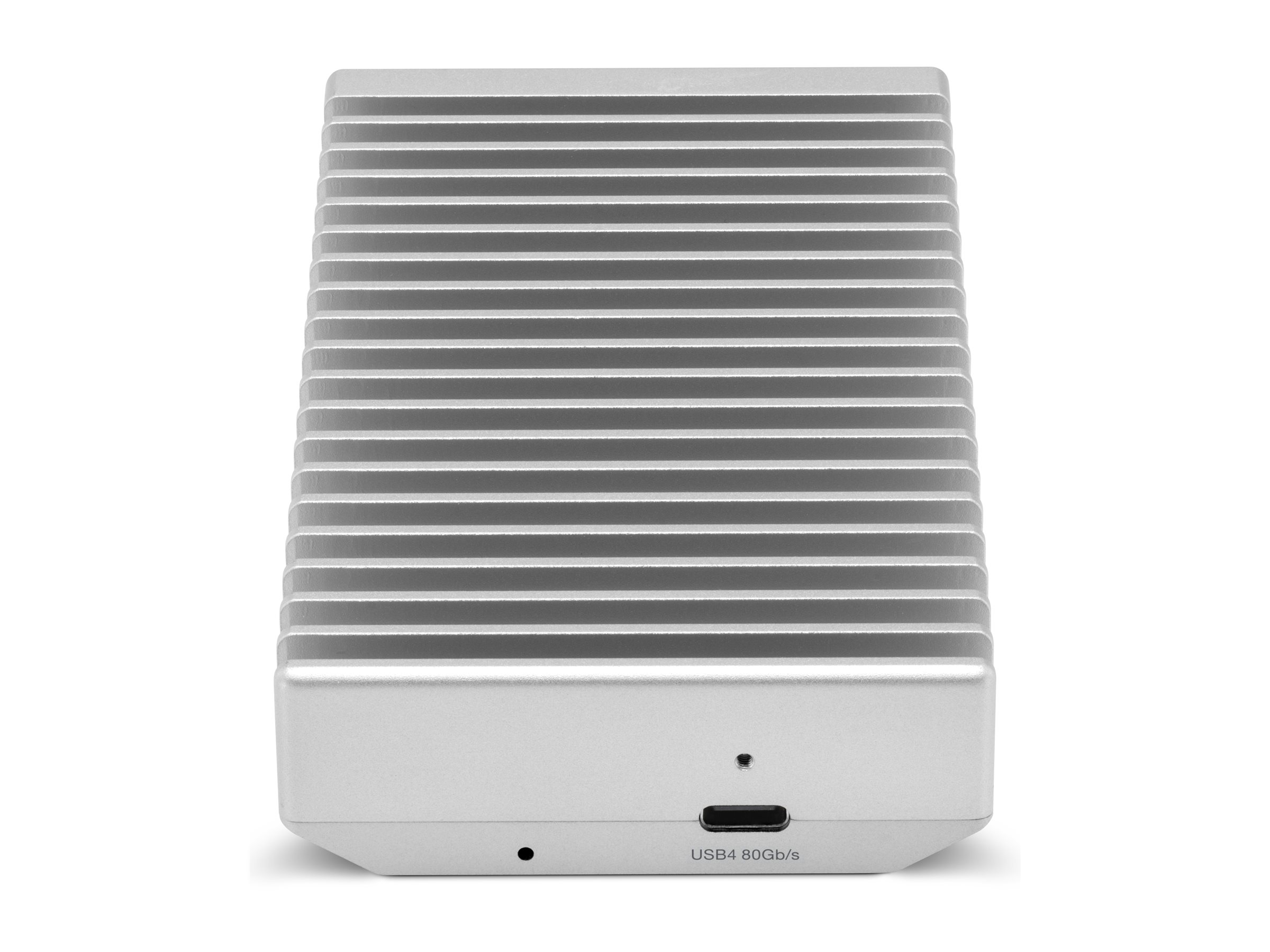 OWC Express 1M2 Speichergehäuse für M.2 2280, M.2 2242, Silber, USB-4