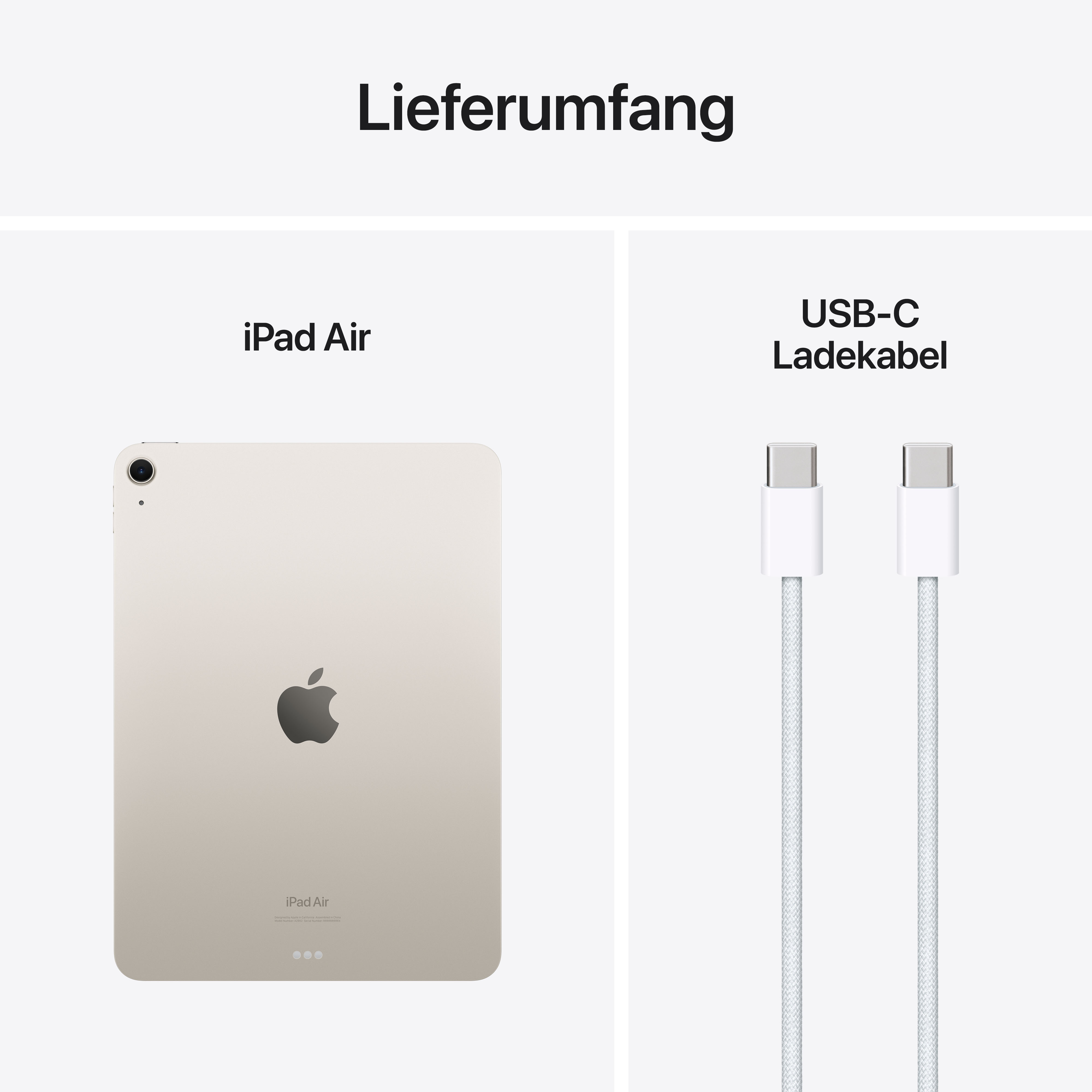 Apple iPad Air 11" (M2) 2024, 256GB, Wi-Fi, Polarstern