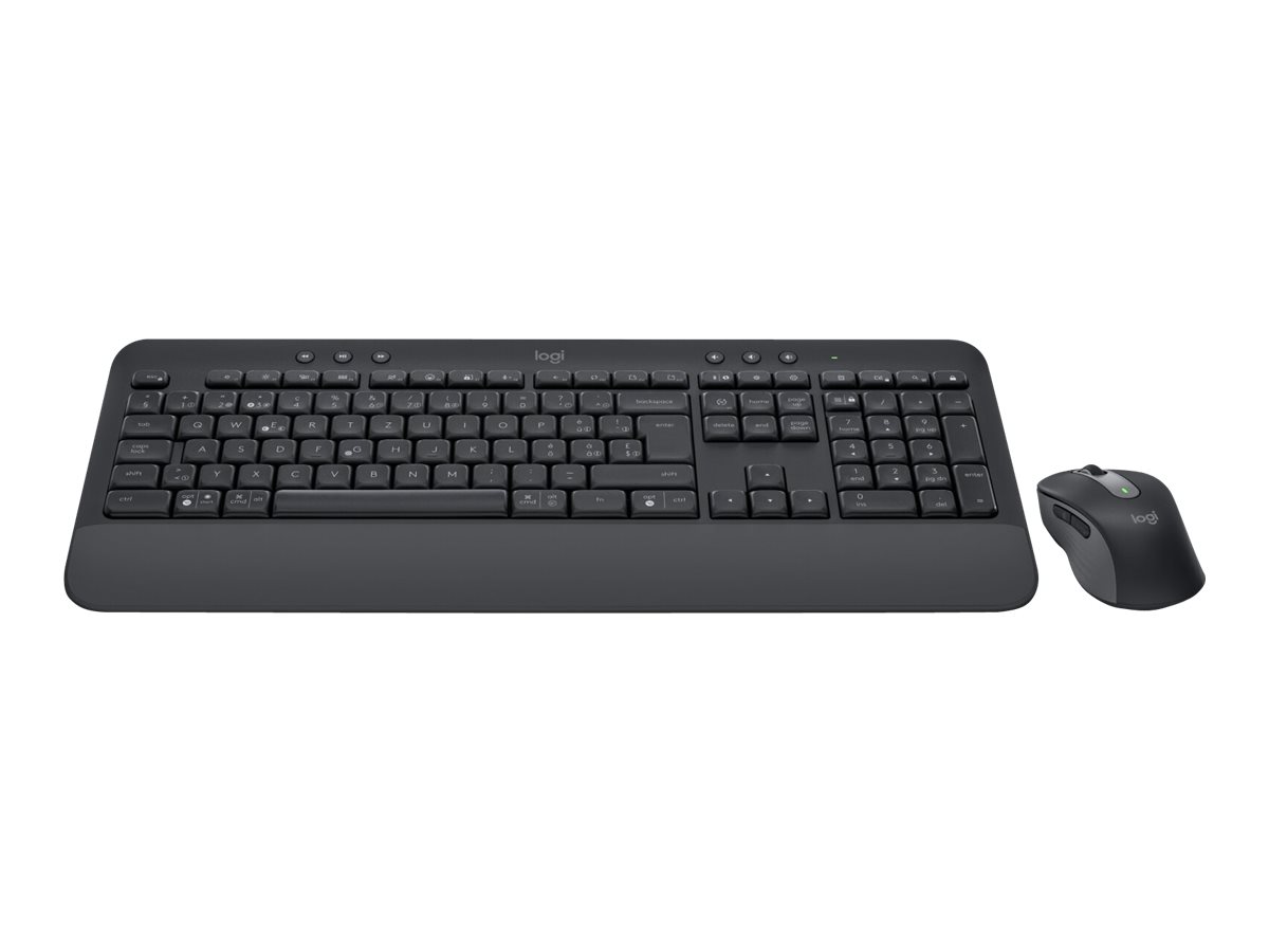 Logitech Signature MK650 Combo for Business, Schwarz, Kabellos via USB-Empfänger, Schweiz